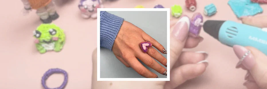 Love in 3D: Make your own Valentine's Heart Ring! 💖✨