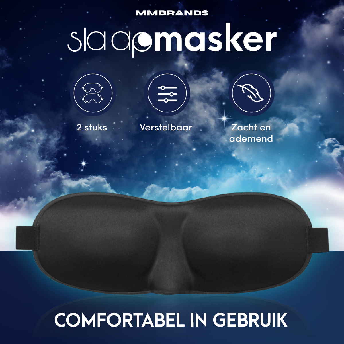 Luxe Slaapmasker Set - 2 Stuks - Ergonomisch