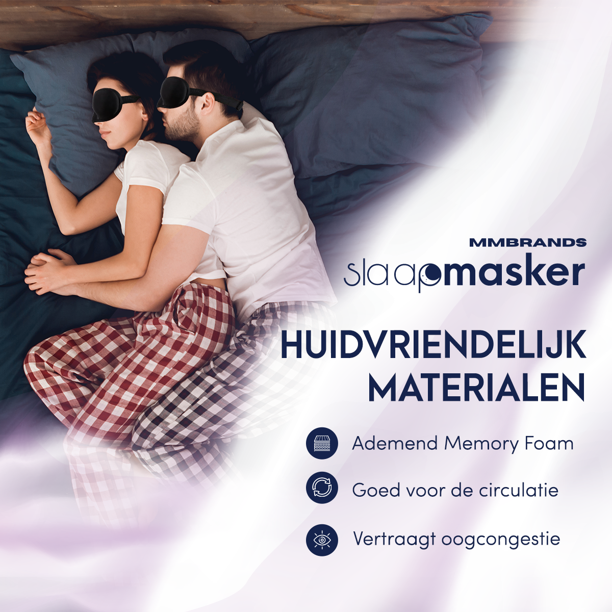 Luxuriöses Schlafmasken Set – 2-teilig – ergonomisch