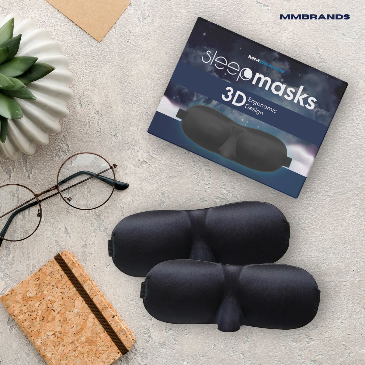 Luxe Slaapmasker Set - 2 Stuks - Ergonomisch