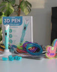 3D Pen Startpaket - 100M Filament - 10 Färger - Rosa